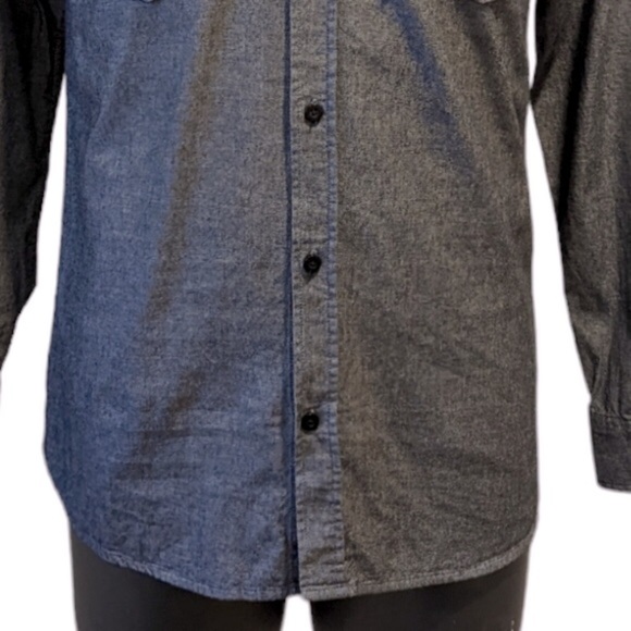 WESC Grey button front shirt small - Picture 3 of 7